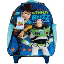 Mochilas Toy Story Escolar Con Ruedas Color Azul