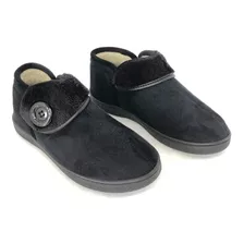 Pantufa Bota Leffa Forrada Em Lã Preto 976