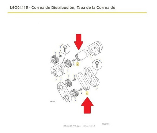 Banda Distribucion Land Rover Freelander Rover 75 45 2.5 V6 Foto 6