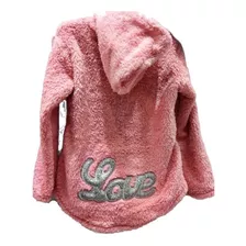 Campera Capucha Peluche Nena Nene Invierno 