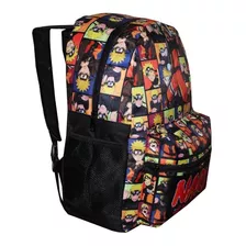 Mochila Naruto Infantil Masculina Juvenil Escolar Costas