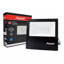 Refletor Led 30w Avant Slim Ip65 Branco Frio 6500k