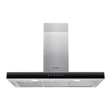 Campana Ariston Ahbs 9.7f Lti X 90 Cm Acero + Negro P/pared