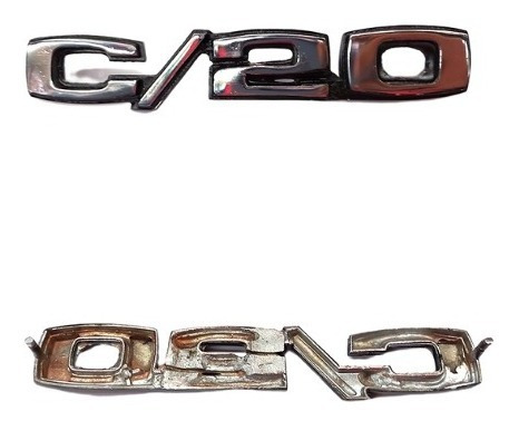 Chevrolet C20 Emblema Metalico Cromado Nuevo Foto 2