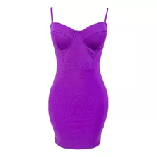 Vestido Dama Elegante Corto Bandage Bustier Strech Hmd12930h