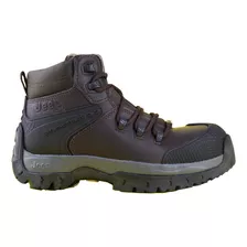 Bota Industrial Para Caballero Con Casquillo Jeep 3560 Café