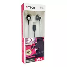 Auricular Aitech Ej-251 Tipo C C/mic 1.2m Stereo