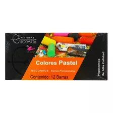 Gises Colores Pastel Suaves Redondos Rodin 12pzs Rodart 