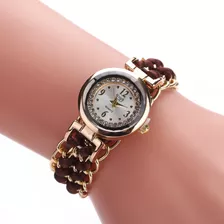 Reloj De Pulsera Analógico De Cuarzo Para Mujer, Cuerda De T