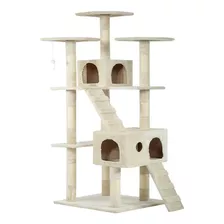 Oferta! Rascador Alto Para Gatos Arbol Trepador Casa 180 Cms