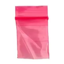 Bolsa Zipper 1x1 Un Solo Rosa C/1000 Piezas