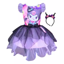 Vestido Fiesta Tutú Bebé Niña Kuromi Kitty Amigos