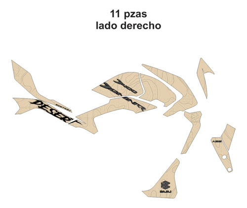 Dominar 400 Bajaj Calcomanias Stickers Desert   Foto 2