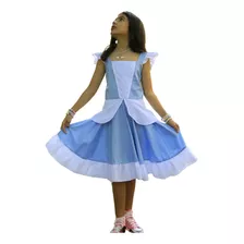 Vestido Cinderela Fantasia Infantil Menina Princesa 