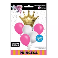 Set De Globos Princesa 8 Piezas Ramillete