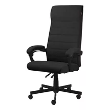 Cadeira Para Computador Ajustável Home Office Confortável Cor Preto Material Do Estofamento Tecido