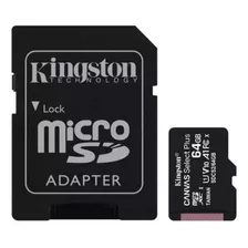 Tarjeta De Memoria Kingston Micro Sd Con Adaptador Sd 64gb