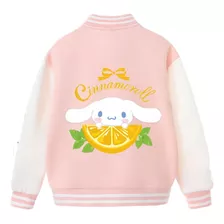 Jaqueta De Beisebol Com Padrão Digital Cinnamoroll Laranja