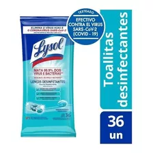 Toallitas Desinfectantes Biodegradables Marina 36un Lysol