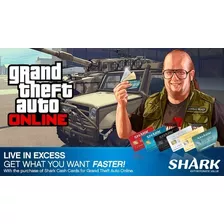 Gift Card Shark Cash Nes Pc Xbox Playstation Tarjeta Gta Iv