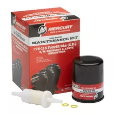 Kit Revisão Mercury 100/115hp Filtro De Óleo E Gasolina 100h