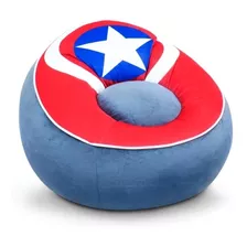 Puff Pequeño Sillón Capitan America Marvel Infantil Original