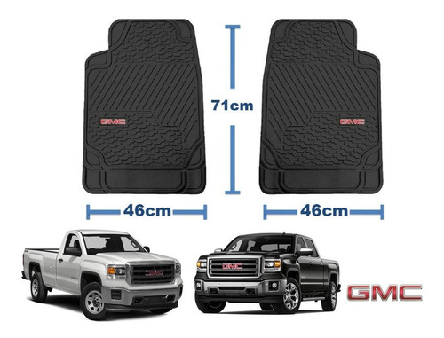 Tapetes 2pz Big Truck Logo Gmc Sierra 2014 2015 2016 2017 18 Foto 2