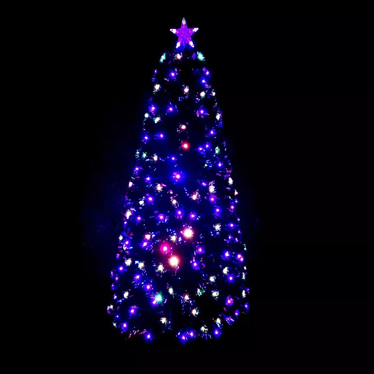 Arbol Navidad Fibra Optica Y Luces Led 1.80 Mts  Decoracion