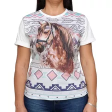 Camiseta Feminina Baby Look Country Cavalos John Country