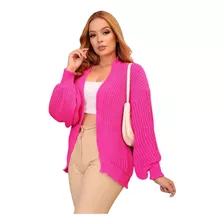 Cardigan Tricô Frio Manu Inverno Feminina