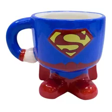 Caneca Porcelana Corpo Superman 450ml Liga Da Justiça