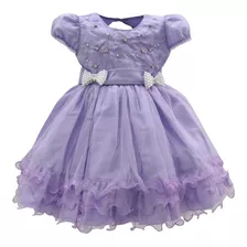 Vestido De Festa Infantil Dama De Honra Batizado Princesa