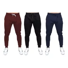 Kit Calça De Moletom Liso Masculino Novas Cores