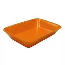 400 Bandeja De Isopor Laranja B03 Funda 23,5x18x2,8cm (1pct)