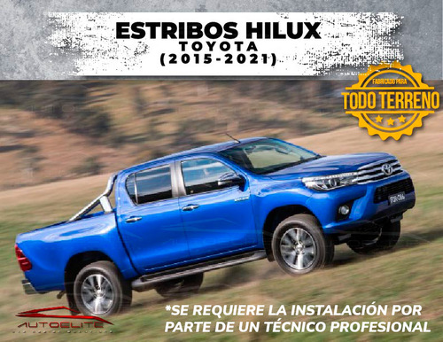Estribos Hilux Toyota 4pts 2015 16 17 18 19 2020 2021 Torus Foto 7