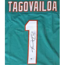 Jersey Autografiado Tua Tagovailoa Miami Dolphins Delfines