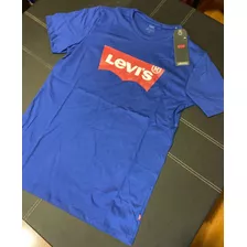 Playera Levis Color Azul Talla S Para Hombre