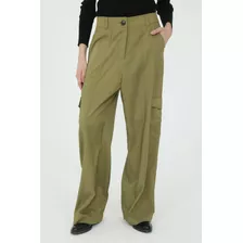 Pantalon Cargo Pierna Ancha Con Elastico Mujer Portsaid