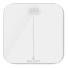 Pesa Digital De Baño Báscula De Baño Premium Inevifit, Báscu Color Blanco