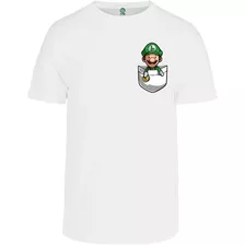 Playera Super Mario Bros Luigi Bebé Nuevas Diseños De Moda
