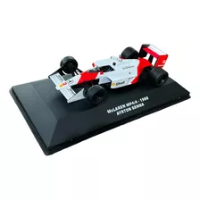 Miniatura Fórmula 1 F1 Mclaren Mp4/4 Ayrton Senna Metal 1:43