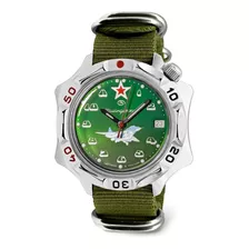 Reloj Hombre Vostok 531124 Mecánico Manual Pulso Verde En