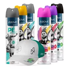 Desodorante Above Kit 6 Desodorante Spray Above Neymar Jr - Variados - Boné