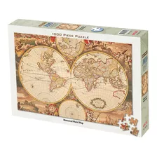 Rompecabezas Puzzle Mapa Histórico Sepia Tomax X1000 Piezas