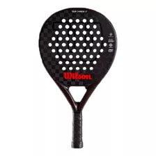 Wilson Paleta Padel Tour Carbon Lt Negro-rojo Ras