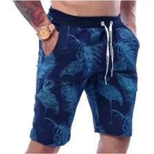 Kit Com 3 Bermudas Moletom Shorts Estampados Promoção