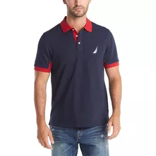 Polo Nautica Ajuste Clásico - Azul