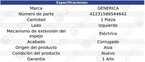 Espejo Lateral Izquierdo Elctrico Corrug Saveiro 13 Al 16 Foto 2