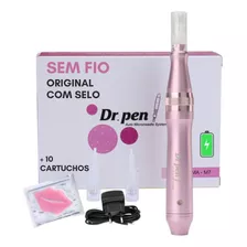 Dr Pen M7 - Microagulhamento - Dermapen - Rosa C/ Nf Full