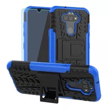 Funda Para Telefono LG Aristo 5 Con Protector Hd - Azul